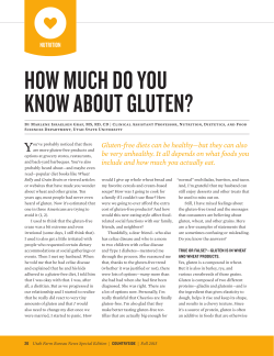 how much do you know about gluten?