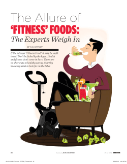 Hamodia August 2015 - Towards A Healthy Balance