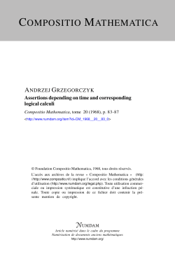 Assertions depending on time and corresponding logical