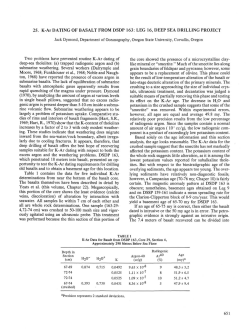 25. K-Ar DATING OF BASALT FROM DSDP 163
