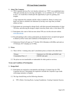 TPS Logo Design Competition 1. About The Company 1.1. TPS