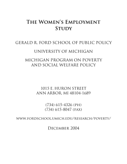 Chartbookw5 Word File - Gerald R. Ford School of Public Policy