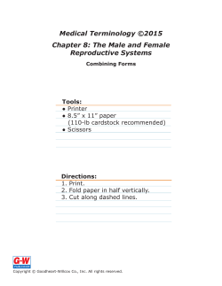 Chapter 8 Combining Forms E-Flash Cards