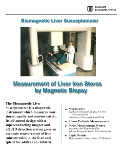 Measurement of Liver Iron Stores by Magnetic Biopsy