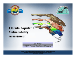 Florida Aquifer Vulnerability Assessment