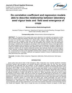 Do correlation coefficient and regression models able to describe