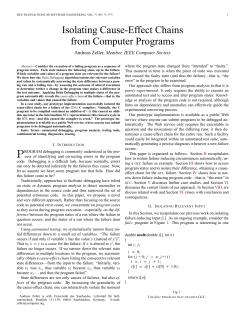 Isolating Cause-Effect Chains from Computer Programs