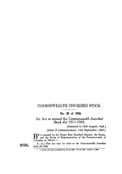con.11onwealth inscribed stock. - Federal Register of Legislation