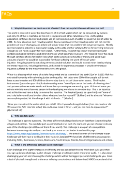 The world is covered in water but less than 3% of it is fresh water