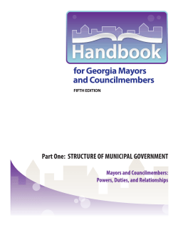 Mayors and Council Members: Powers and Duties