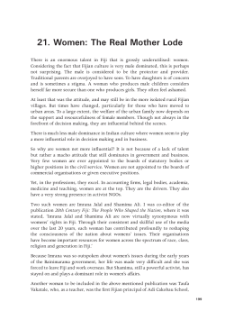 21. Women: The Real Mother Lode - ANU Press