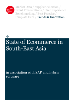 The State of Ecommerce in South-East Asia