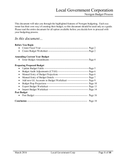 2016 Resource - NG FM County Budgeting Documentation