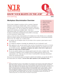 know your rights on the job