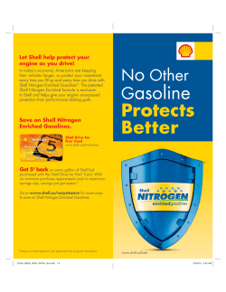 Shell Nitrogen Enriched Gasolines