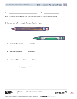 End-of-Module Assessment