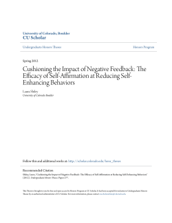 Cushioning the Impact of Negative Feedback: The