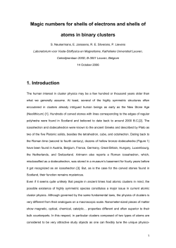 Magic numbers for shells of electrons and shells of atoms in binary