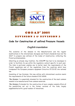 CODAP&reg; 2005 English translation