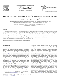 Growth mechanism of Ni3Sn4 in a Sn/Ni liquid/solid interfacial reaction