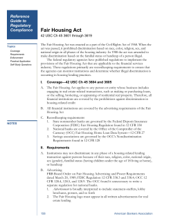 Fair Housing Act - American Bankers Association