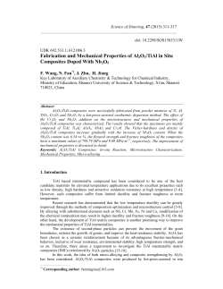 Fabrication and Mechanical Properties of Al2O3/TiAl in