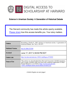 Science in American Society: A Generation of Historical Debate
