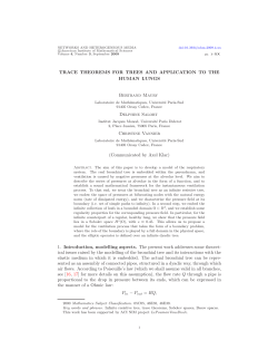 TRACE THEOREMS FOR TREES AND APPLICATION TO THE