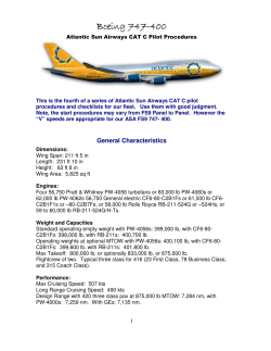 Boeing 747-400 - Atlantic Sun Airways