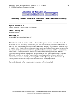 Predicting Intrinsic Value of NCAA Division I Men`s Basketball