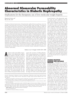 Abnormal Glomerular Permeability Characteristics