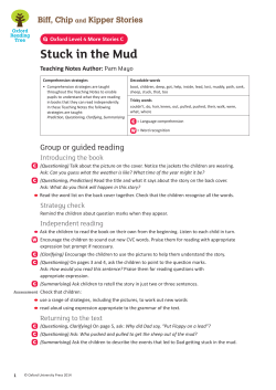 Stuck in the Mud - Oxford University Press