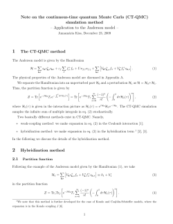 Note on the continuous-time quantum Monte Carlo (CT