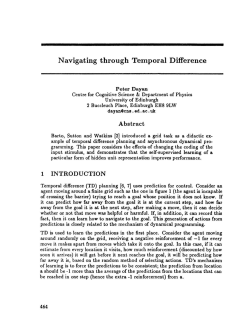 Navigating Through Temporal Difference