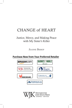 CHANGE of HEART - Westminster John Knox Press