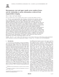 Heterogeneous crust and upper mantle across southern Kenya and