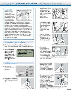 Changing the Quick-set&reg; Infusion Set Using a Revel&trade; Insulin Pump