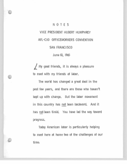 San Francisco: Office Employees Union, June 10, 1965