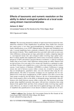 Effects of taxonomic and numeric resolution on the ability