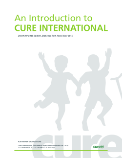 An Introduction to CURE INTERNATIONAL