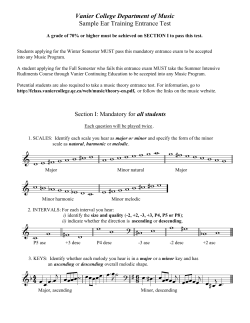 Ear Training Entrance Test