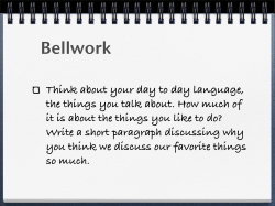 Bellwork - WordPress.com