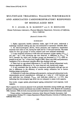 Multistage Treadmill Walking Performance and