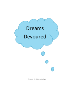 Dreams Devoured - Susquehanna Valley Central School District