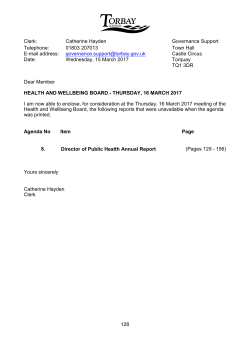 (Public Pack)Late Report Circulated on 15 March 2017