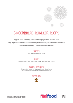 gingerbread reindeer recipe