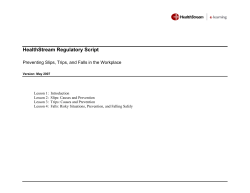 Preventing Slips, Trips, and Falls in the Workplace