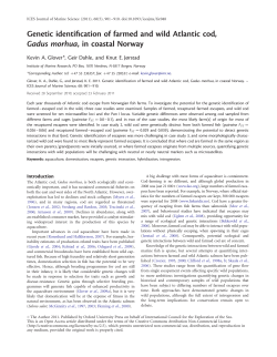 Genetic identification of farmed and wild Atlantic