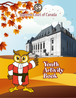 Youth Activity Book - Supreme Court of Canada