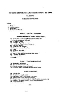 Environment Protection (Resource Recovery) Act 1992